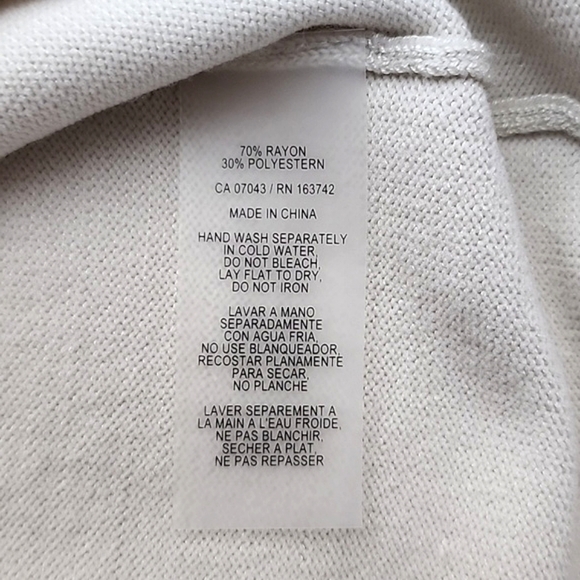 Vila Milano Open Front Belted Long Cardigan  Geometric Beige Grey Size Large - Picture 12 of 14